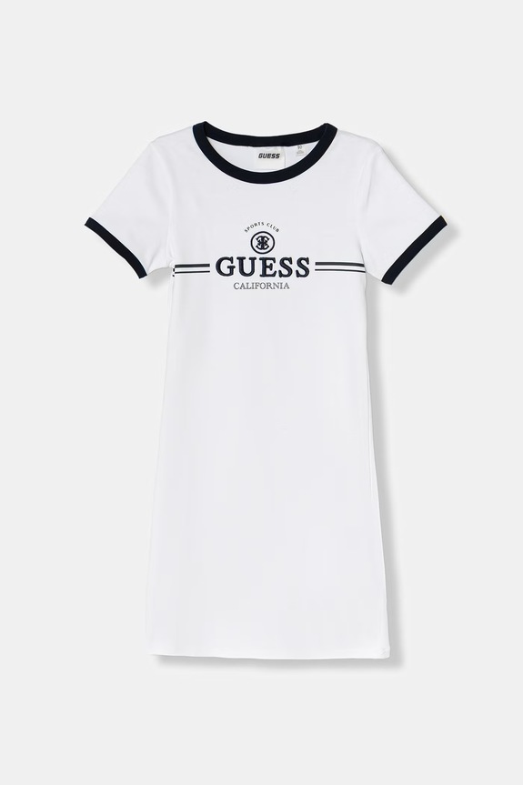 Guess šaty s bavlnou biela J6GK26.KCQX1.PPY2.M