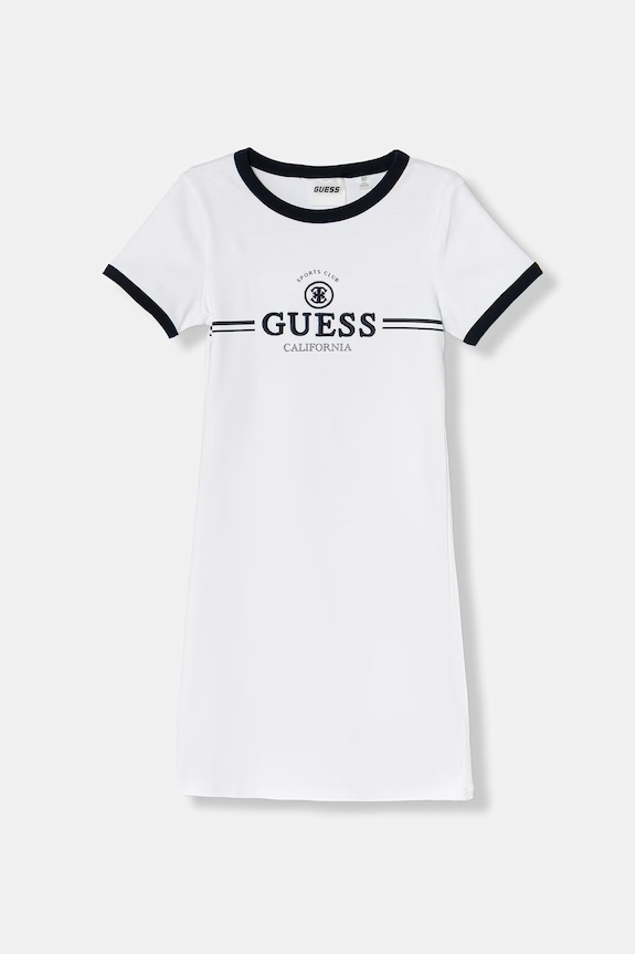Guess šaty s bavlnou biela J6GK26.KCQX1.PPY2.M