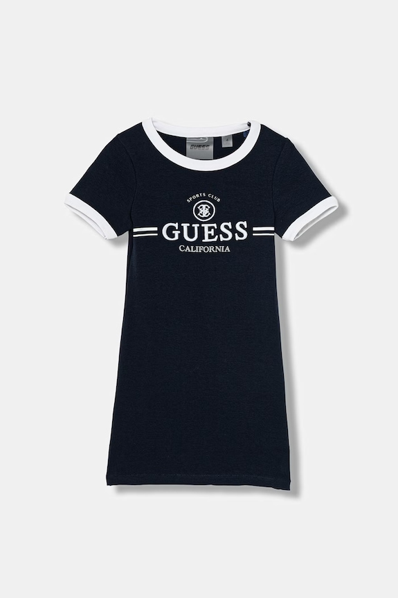 Guess šaty s bavlnou tmavomodrá J6GK26.KCQX1.PPY2.M