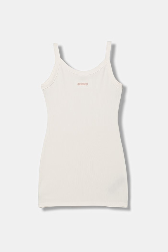 Guess sukienka z wiskozy beżowy J6GK28.K8RT2.PPY2.M
