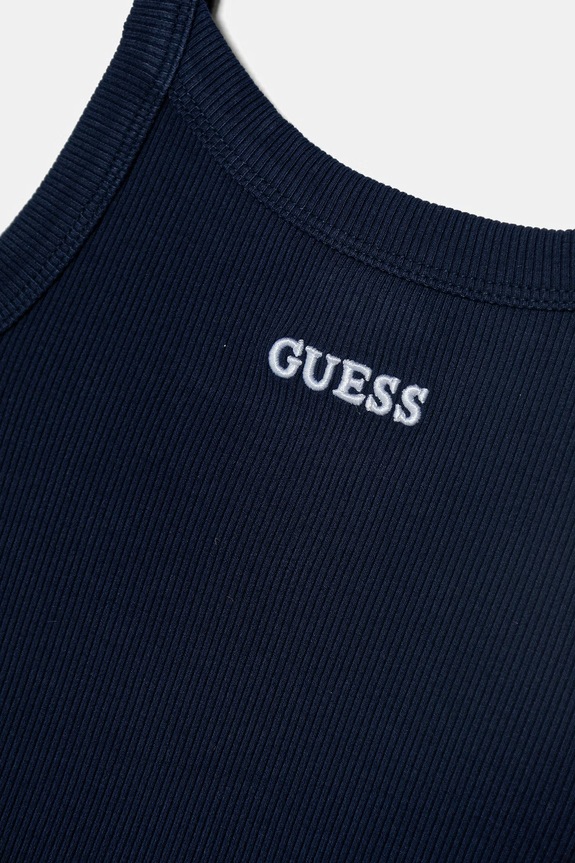 Djevojčice Guess haljina od viskoze J6GK28.K8RT2.PPY2.M mornarsko plava
