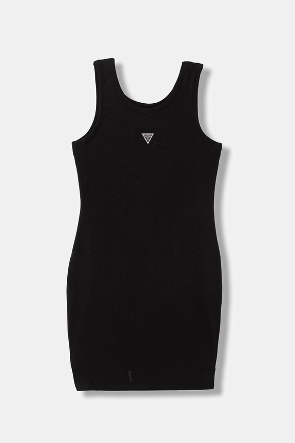 Παιδικό φόρεμα Guess με ελαστάν μαύρο J6GK30.J1314.PPY2.M