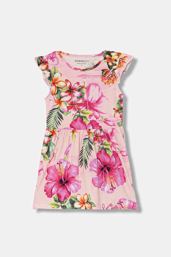 Dívčí šaty Guess mini růžová K6GK02.K6YW4.PPY2.M