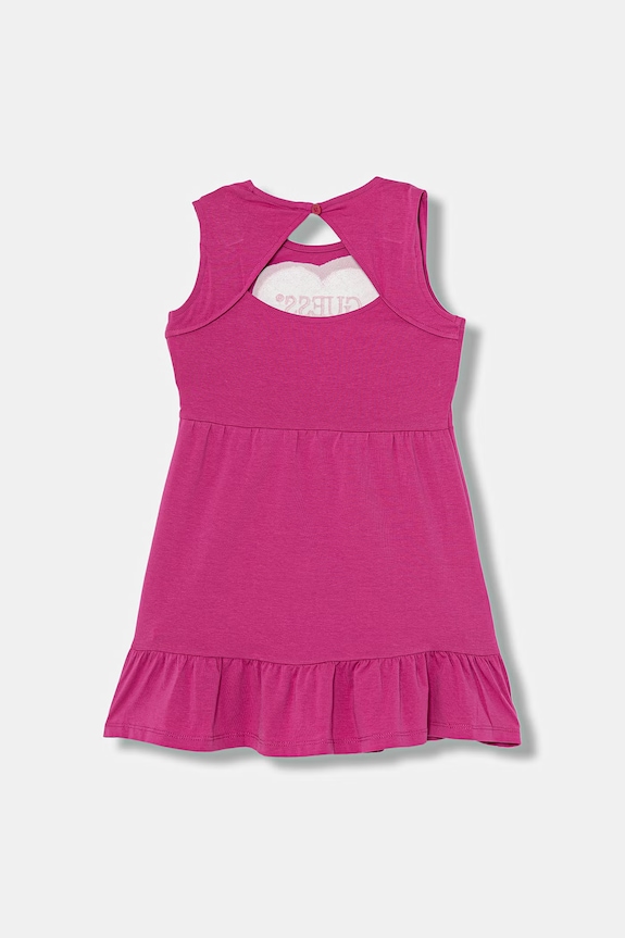 Guess rochie bumbac cu elastan K6GK12.K6YW4.PPY2.M roz SS26