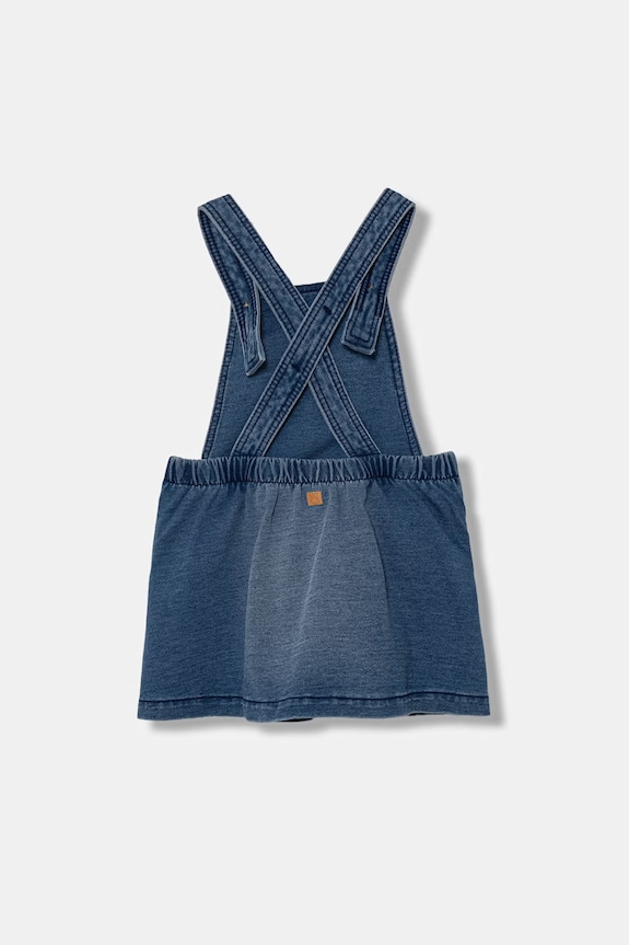 United Colors of Benetton rochie de vară din denim 4BAYAT01M.W.Stagionale bleumarin SS26