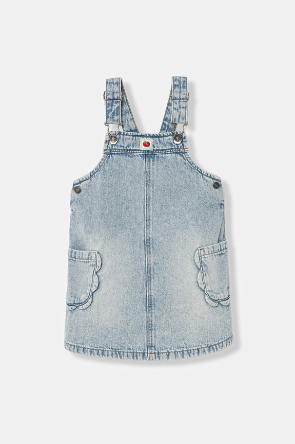 United Colors of Benetton vestito princess in jeans blu 4P1XGT00P.P.Stagionale