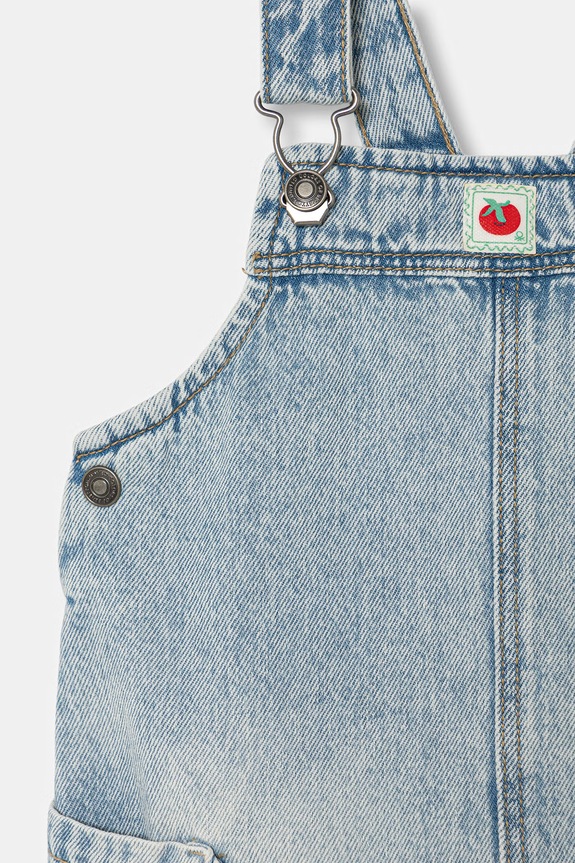 BIMBA United Colors of Benetton vestito princess in jeans 4P1XGT00P.P.Stagionale blu