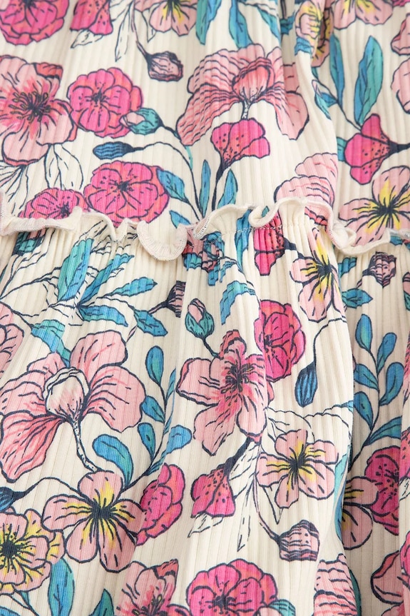 Coccodrillo φόρεμα babydoll με βαμβάκι πολύχρωμο WC6129102FGK