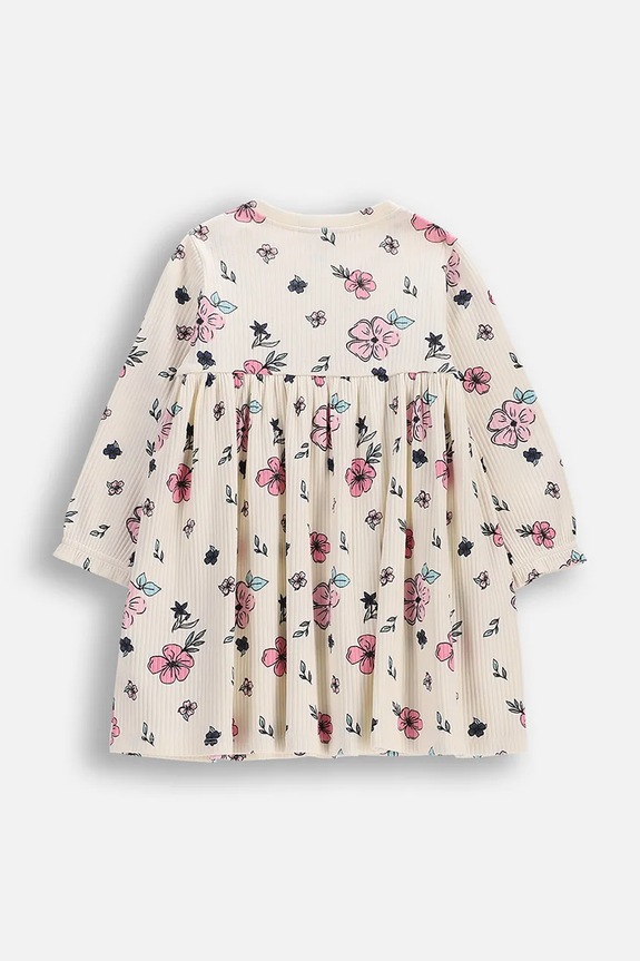 Coccodrillo sukienka babydoll z bawełny WC6129102FGN beżowy SS26