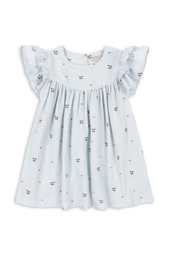 Konges Sløjd vestito in cotone COCO DRESS GOTS KS105322.PPY2 blu SS26