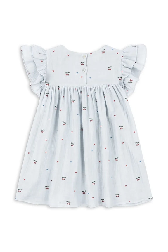 BIMBA Konges Sløjd vestito in cotone COCO DRESS GOTS KS105322.PPY2 blu