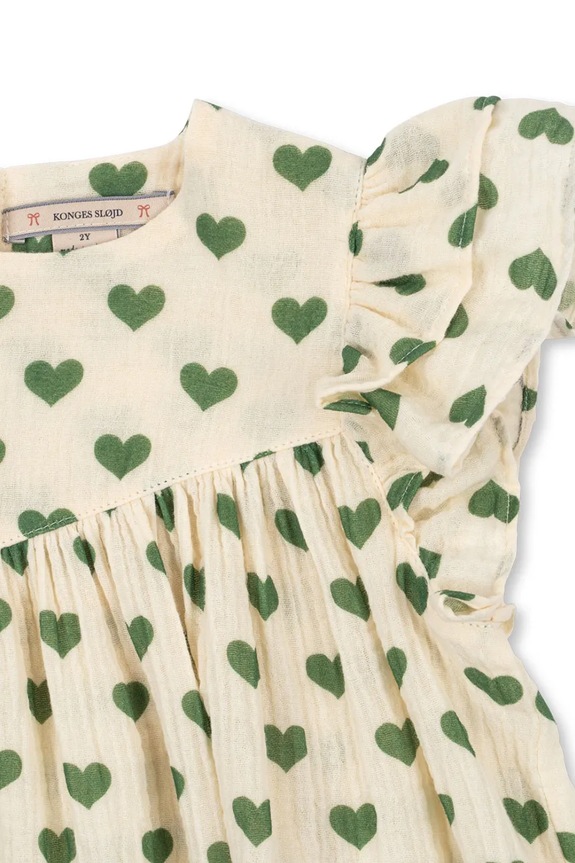 Konges Sløjd šaty bavlněné COCO DRESS GOTS KS105322.PPY2 béžová