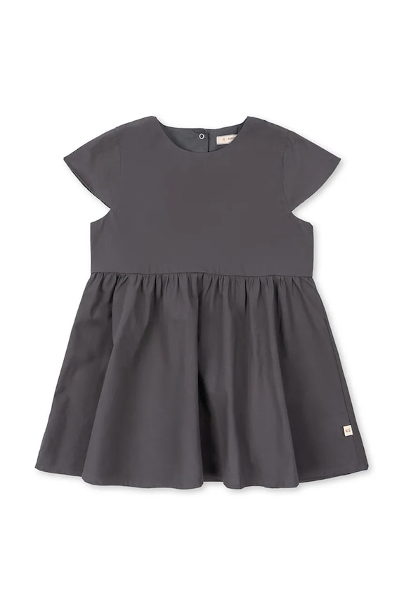 Konges Sløjd sukienka bawełniana HEARLY DRESS GOTS KS105411.PPY2 szary SS26