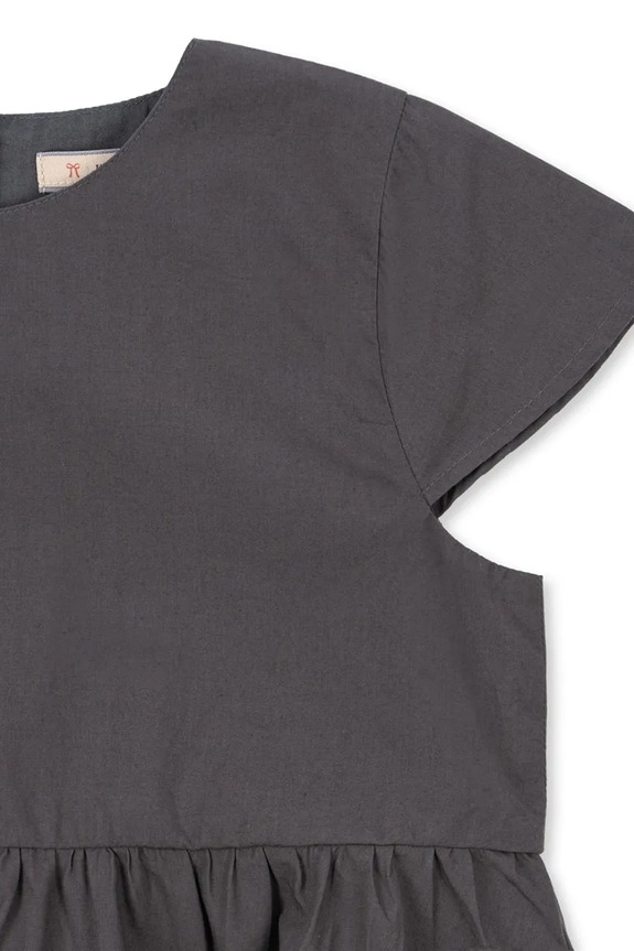 Konges Sløjd sukienka bawełniana HEARLY DRESS GOTS KS105411.PPY2 szary