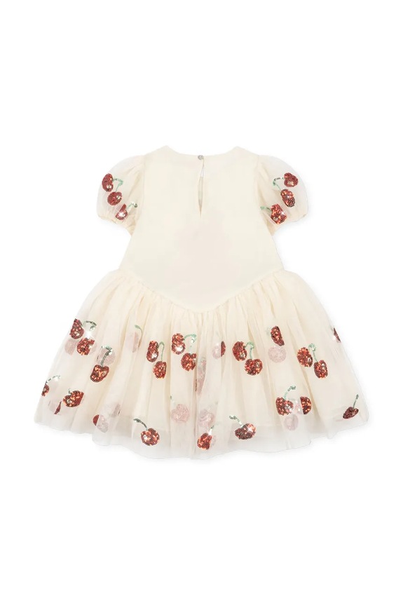 Konges Sløjd sukienka HEARTLILY DRESS KS105412.PPY2 biały SS26