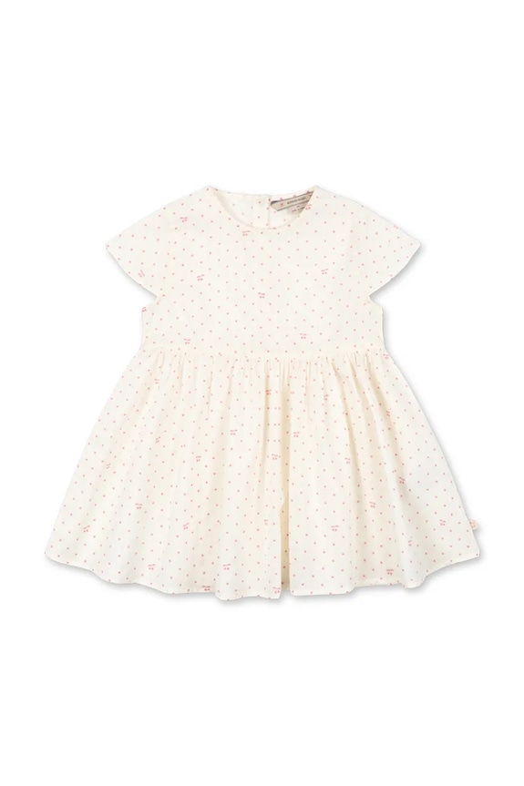 Konges Sløjd φόρεμα βαμβακερό PACEY DRESS GOTS μπεζ KS105510.PPY2