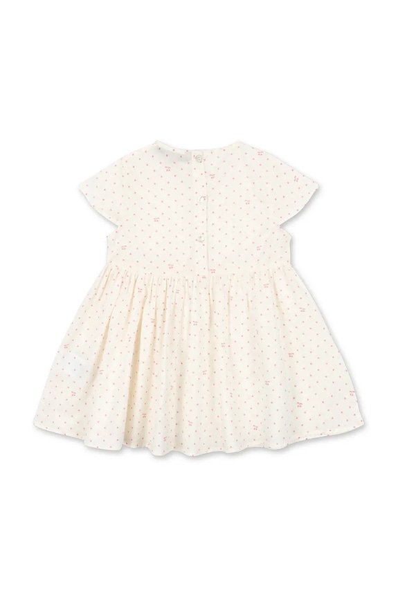 Konges Sløjd φόρεμα βαμβακερό PACEY DRESS GOTS KS105510.PPY2 μπεζ SS26