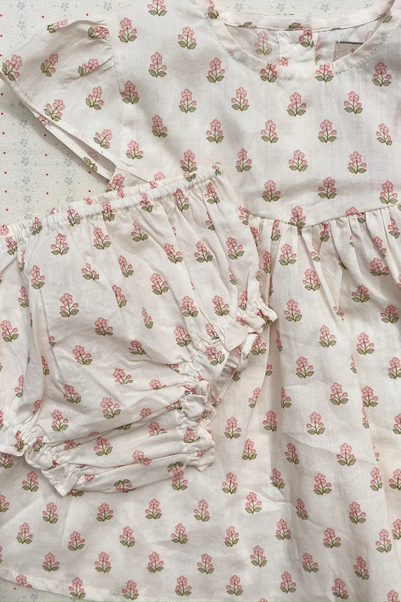 Konges Sløjd sukienka bawełniana PACEY SET GOTS KS105512.PPY2