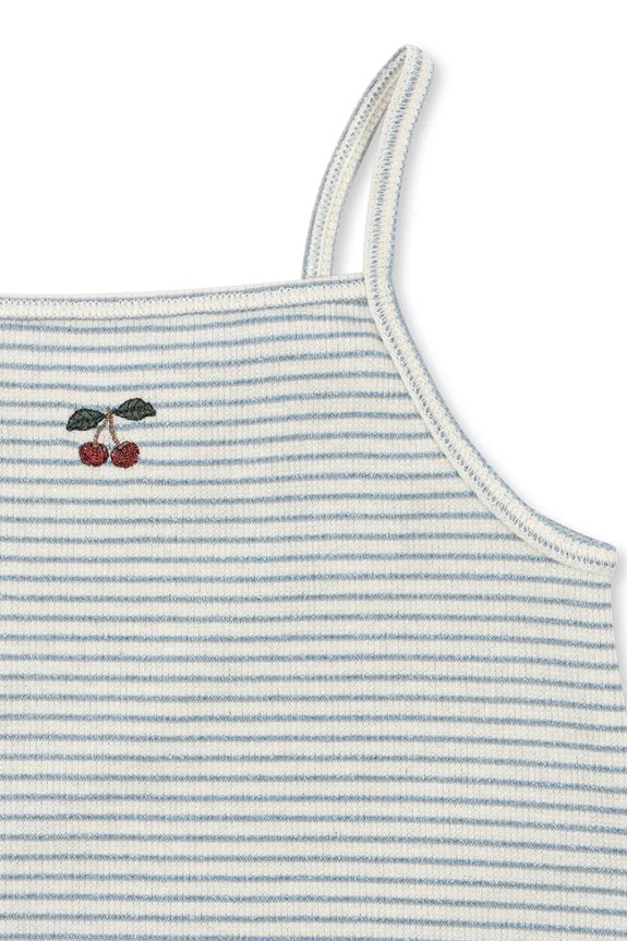Konges Sløjd šaty s bavlnou ROLI STRAP DRESS OCS modrá KS105532.PPY2