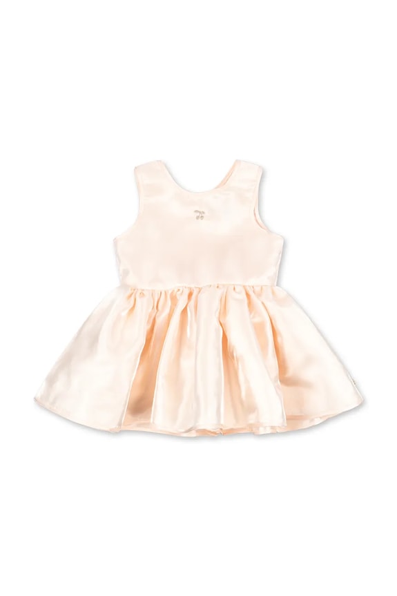 Konges Sløjd šaty s rozšíreným strihom BELLIS DRESS GRS KS105611.PPY2 béžová SS26