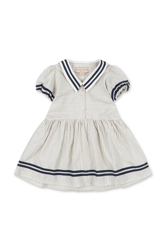 Konges Sløjd φόρεμα flared βαμβακερό ALLIE SAILOR DRESS GOTS KS105253.PPY2 λευκό SS26