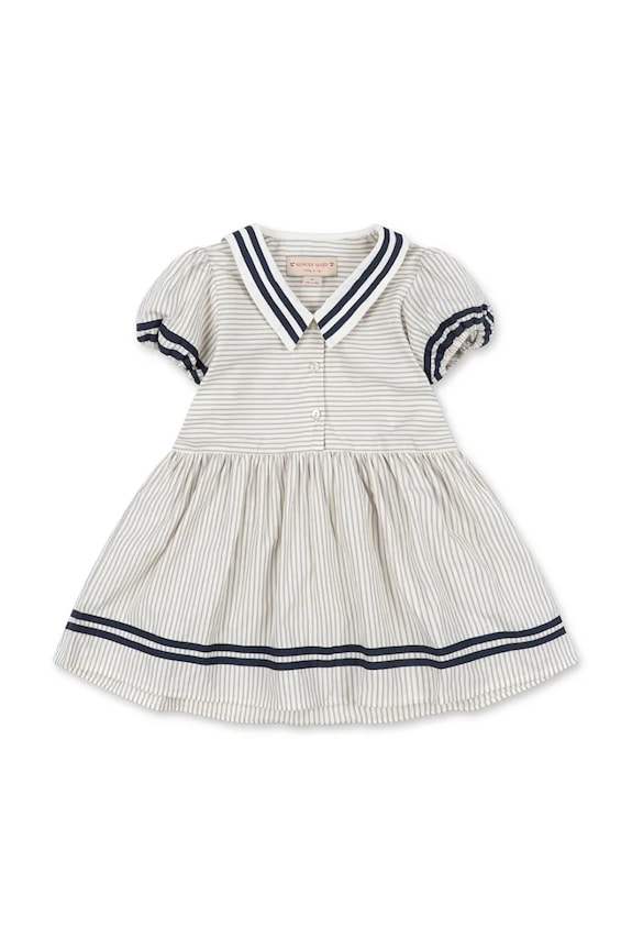 Konges Sløjd φόρεμα flared βαμβακερό ALLIE SAILOR DRESS GOTS KS105253.PPY2 λευκό SS26