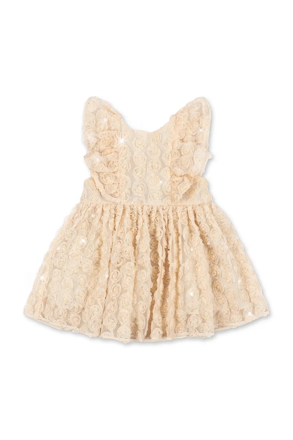 Konges Sløjd šaty ALLY DRESS KS105258.PPY2 béžová SS26