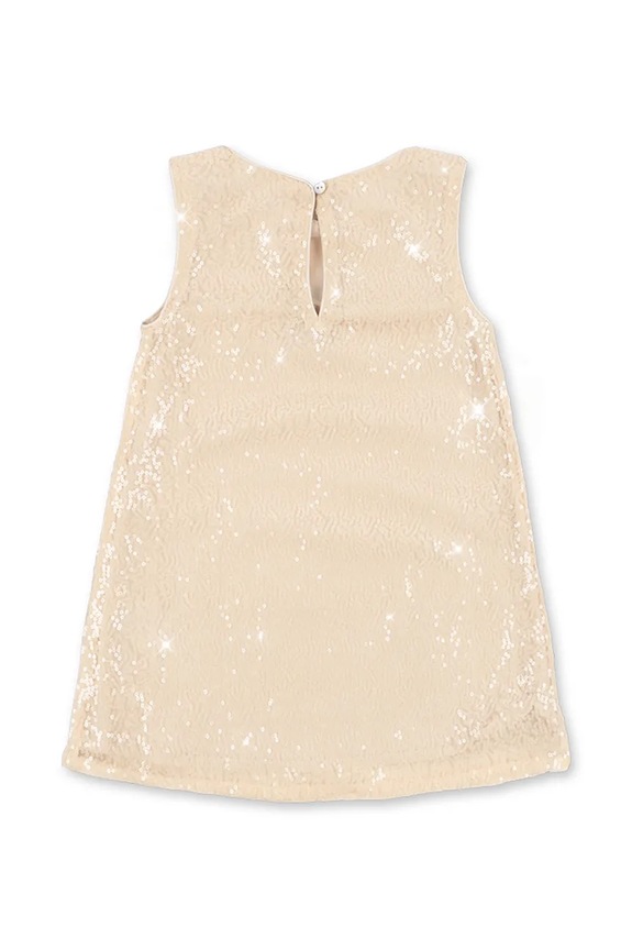 Konges Sløjd šaty ARIES SEQUIN DRESS GRS KS105263.PPY2 béžová SS26