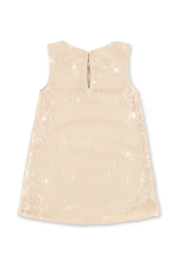 Konges Sløjd šaty ARIES SEQUIN DRESS GRS KS105263.PPY2 béžová SS26
