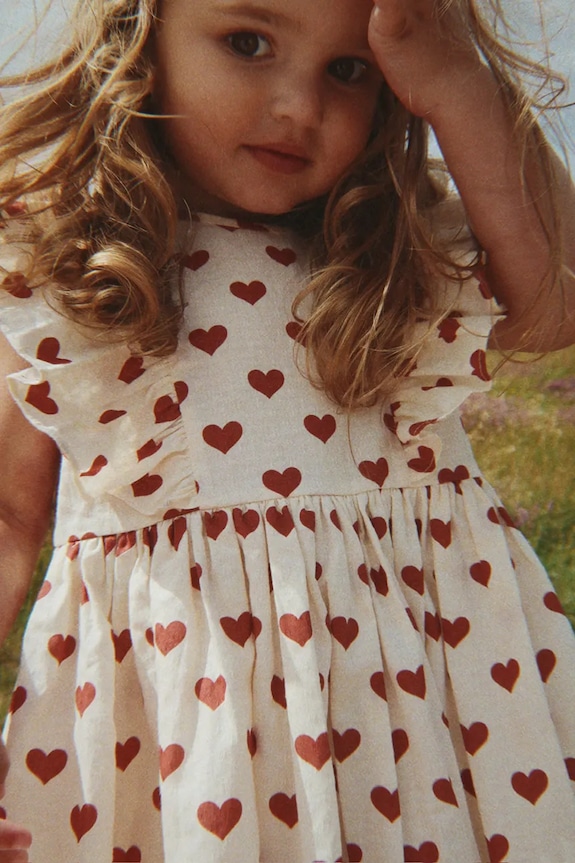 Konges Sløjd φόρεμα βαμβακερό CIANNA BOW DRESS GOTS KS105314.PPY2