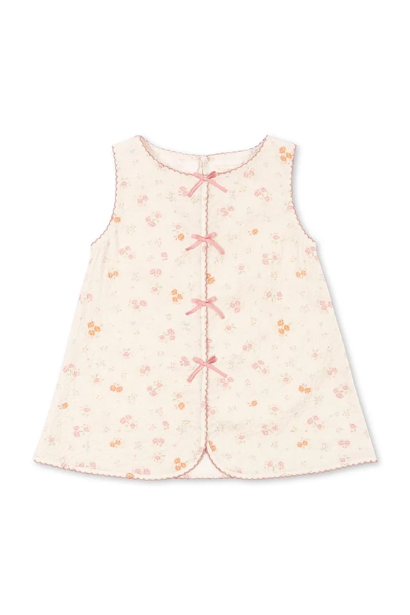 Konges Sløjd καλοκαιρινό φόρεμα με βαμβάκι ELIN DRESS GOTS KS105336.PPY2 μπεζ SS26