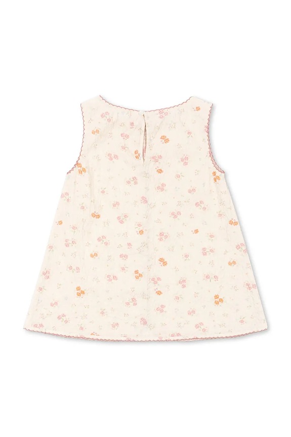 Dievča Konges Sløjd letné šaty s bavlnou ELIN DRESS GOTS KS105336.PPY2 béžová