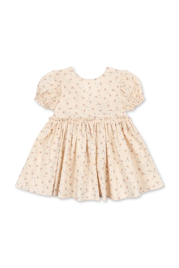 Konges Sløjd φόρεμα EVIA BOW DRESS GOTS KS105365.PPY2 μπεζ SS26