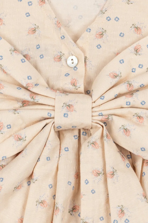 Κοριτσίστικα Konges Sløjd φόρεμα EVIA BOW DRESS GOTS KS105365.PPY2 μπεζ