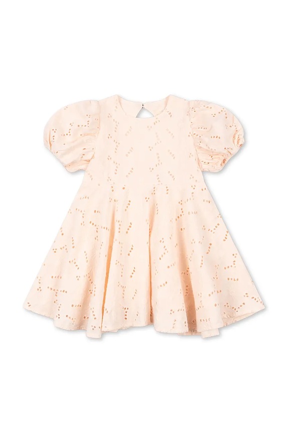 Konges Sløjd φόρεμα από βαμβάκι GLAISE DRESS GOTS ροζ KS105403.PPY2