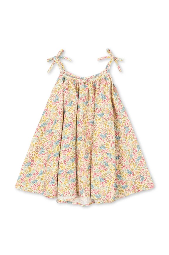 Konges Sløjd letné šaty s bavlnou VIVIAN STRAP DRESS GOTS KS105582.PPY2 béžová SS26