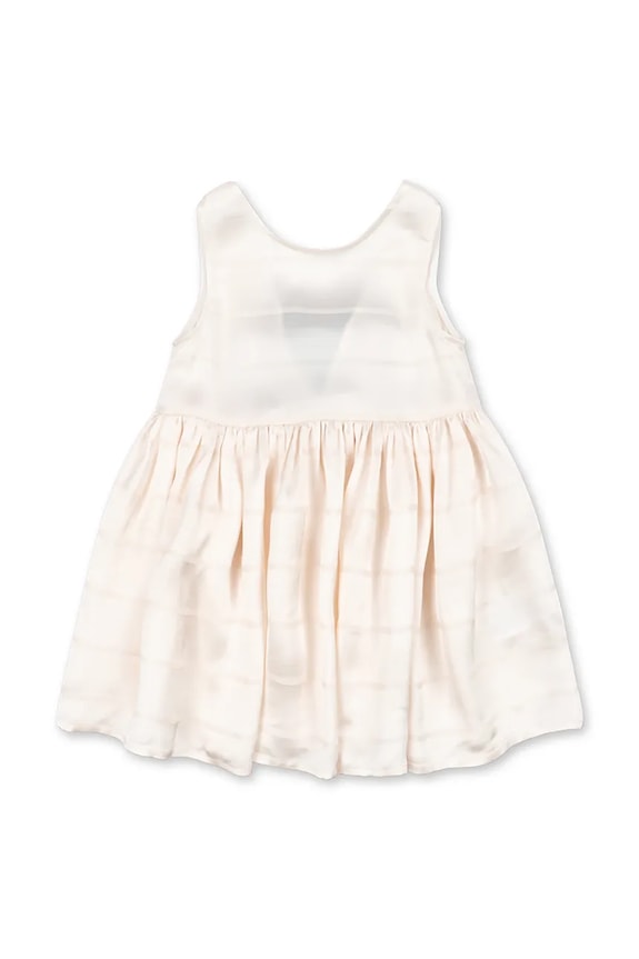 Konges Sløjd šaty s rozšíreným strihom s viskózou LIVIA DRESS biela KS105600.PPY2