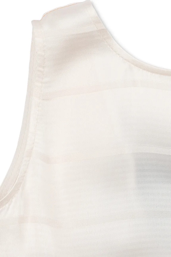 Konges Sløjd šaty s rozšíreným strihom s viskózou LIVIA DRESS biela KS105600.PPY2