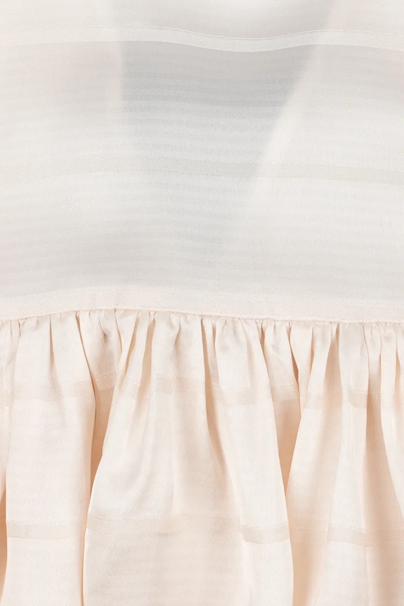 Konges Sløjd šaty s rozšíreným strihom s viskózou LIVIA DRESS KS105600.PPY2 biela