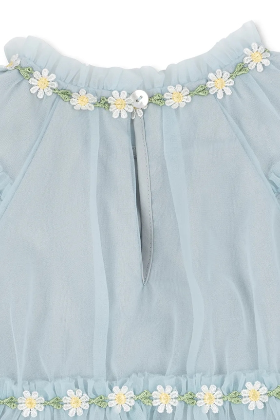 Dziewczynka Konges Sløjd sukienka JOELLE DRESS KS105650.PPY2 niebieski