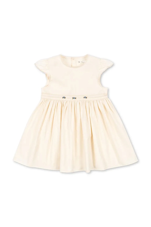 Konges Sløjd φόρεμα βαμβακερό AALIYAH DRESS GOTS μπεζ KS105656.PPY2