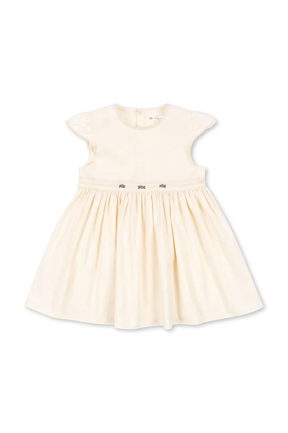 Konges Sløjd φόρεμα βαμβακερό AALIYAH DRESS GOTS μπεζ KS105656.PPY2