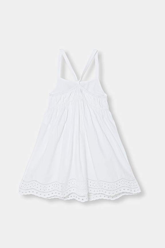 United Colors of Benetton καλοκαιρινό βαμβακερό 4O8XCV03Y.G.seasonal λευκό SS26