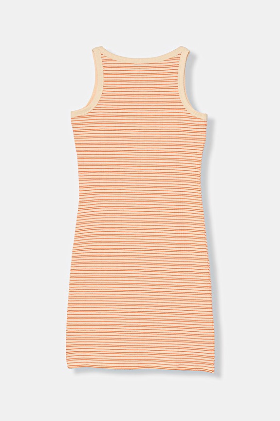 United Colors of Benetton φόρεμα με βαμβάκι 38DBCV019.G.seasonal πορτοκαλί SS26