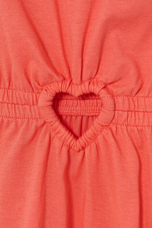 DÍVKA United Colors of Benetton letní šaty bavlněné 35RYCV01A.G.seasonal oranžová