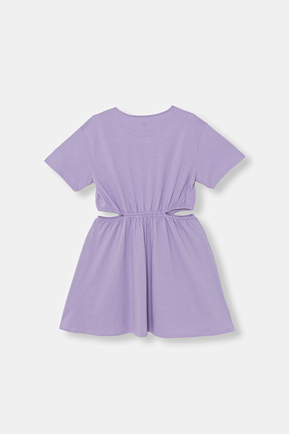 United Colors of Benetton letní šaty bavlněné 35RYCV01A.G.seasonal fialová SS26