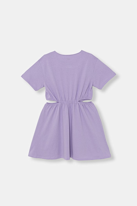 United Colors of Benetton letní šaty bavlněné 35RYCV01A.G.seasonal fialová SS26
