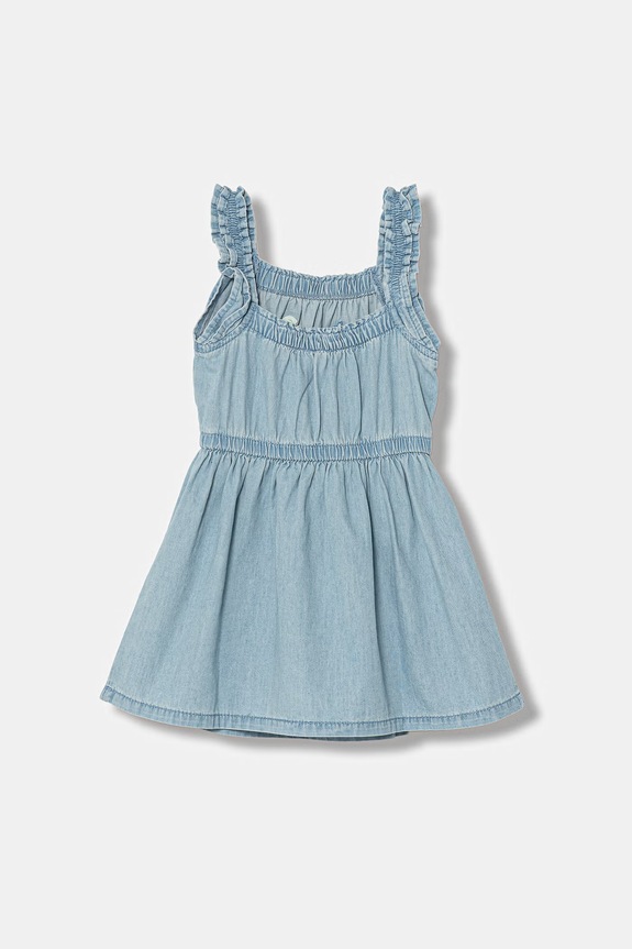 United Colors of Benetton vestito svasato in jeans 4DHJGV02W.P.seasonal blu SS26