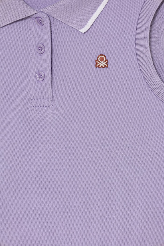 BIMBA United Colors of Benetton Vestito d'estate in cotone con elastan 3WG9CV012.G.seasonal violetto
