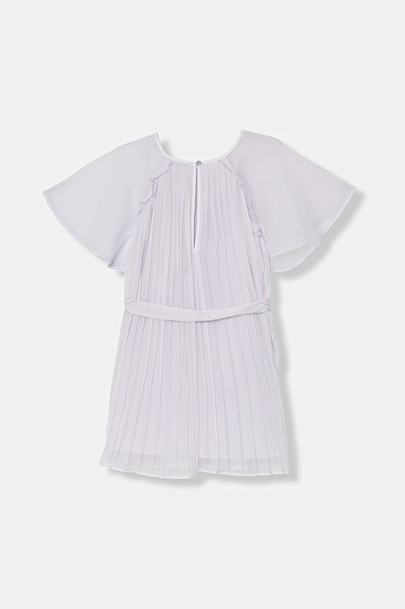 United Colors of Benetton skladané šaty 41EXCV03R.G.Stagionale fialová SS26